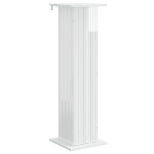 vidaXL Стойка за растения Бял гланц 30,5 x 30 x 100,5 см