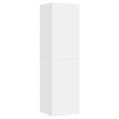 vidaXL ТВ шкафове, 2 бр, бели, 30,5x30x110 см, ПДЧ