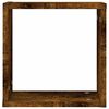 vidaXL стенни кубични рафтове 6 бр. опушен дъб 30x15x30 cm