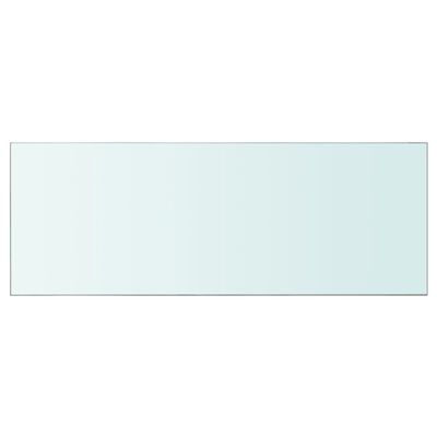 vidaXL Плоча за рафт, прозрачно стъкло, 80 x 30 см