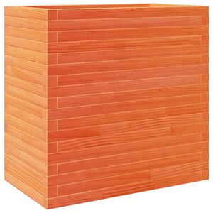 vidaXL Градински сандък восъчнокафяв 70x40x68,5 см борово дърво масив
