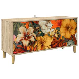 vidaXL ТВ шкаф GENNEP 102 x 33 x 50 см Сонома Инженерна дървесина