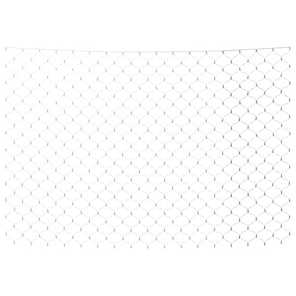 vidaXL Коледна светеща мрежа студенобяла 3x2 м 204 LED закрито/открито