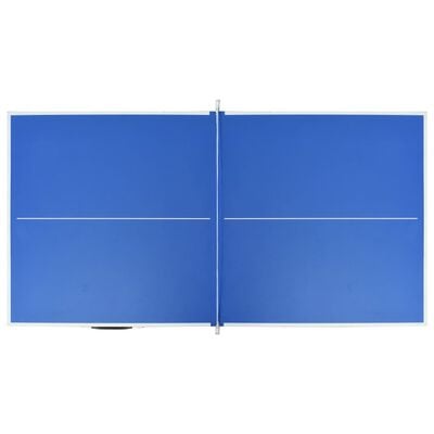 vidaXL Тенис маса с мрежа, 5 фута, 152x76x66 см, синя