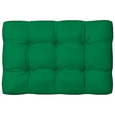 vidaXL Палетни възглавници за диван, 7 бр, Зелен