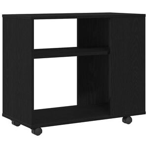 vidaXL Странична маса, черен дъб, 70x35x60 см, инженерно дърво