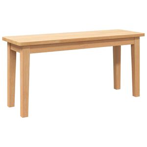 vidaXL Пейка 90 cm Масивна дървесина Гума
