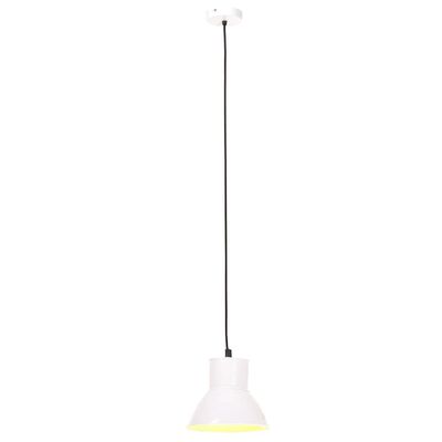 vidaXL Пенделна лампа 25 W бяла кръгла 17 см E27