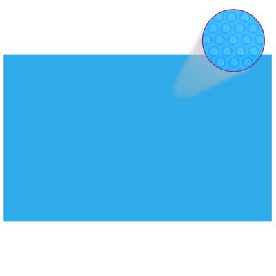 vidaXL Правоъгълно покривало за басейн, 800x500 см, PE, синьо
