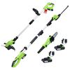 vidaXL Безжични градински инструменти от 3 части със зарядни и батерии