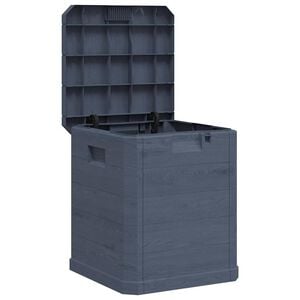 vidaXL Градинска кутия за съхранение, 90 л, антрацит