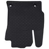 vidaXL Автомобилен килим 4 pcs Черно Каучук