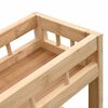 vidaXL Кухненска количка с колела Естествен 60 x 18 x 97 см Бамбук