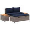 vidaXL Комплект дивани за открито 4 -Seater 4 бр. 55 x 30 x 39 см