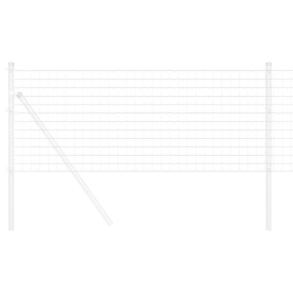 vidaXL Европейска ограда 0,4 x 10 м Желязо с PVC покритие