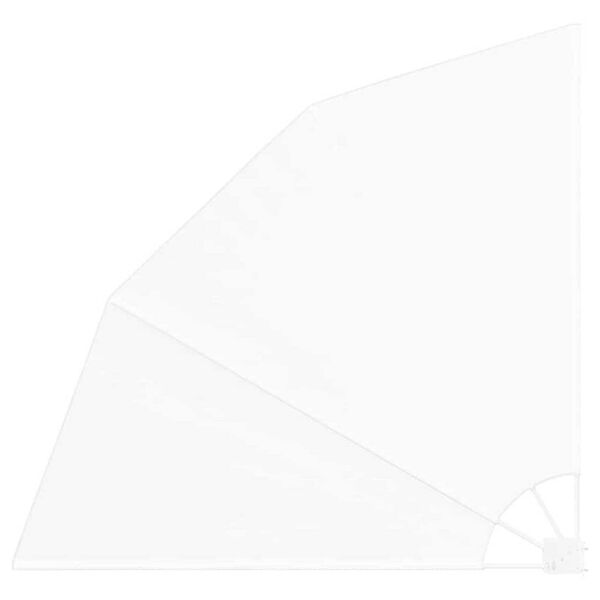 vidaXL Прозорец за балкон Бяло 160 x 160 cm Полиестер