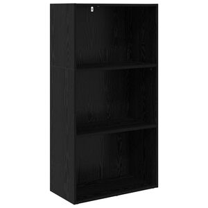 vidaXL Рафт за книги 60 x 30 x 114 см Инженерна дървесина Черния дъб