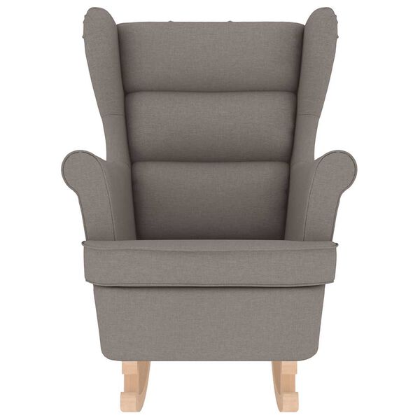 vidaXL Люлеещ се стол Taupe 74x90x102 cm Fabric