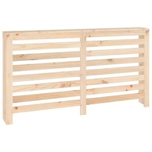 vidaXL Параван за радиатор 153x19x84 см борово дърво масив