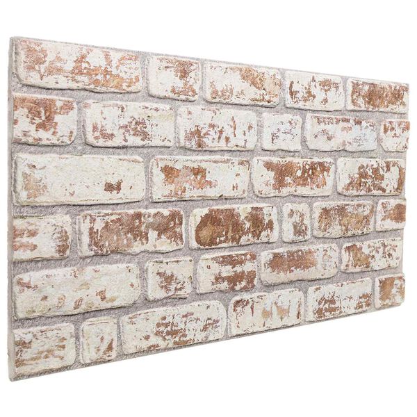 vidaXL Стенни панели 10 pcs Червено и бяло 100 x 50 cm EPS пяна