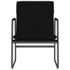 vidaXL Стол шезлонг, черен, 55x64x80 см, изкуствена кожа