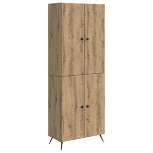 vidaXL Комплект шкафове 2 pcs Дъб артизан Инженерна дървесина