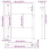 vidaXL Градинска порта 100x150 см, кортенова стомана