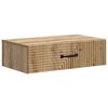 vidaXL Стенен страничен масичка 59 x 34,5 x 17 см Инженерна дървесина
