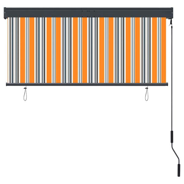 vidaXL Външна ролетна щора, 140x250 см, жълто и синьо