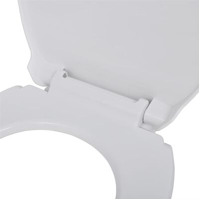 vidaXL Тоалетни седалки с плавно затваряне, 2 бр, пластмаса, бели