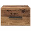 vidaXL Нощен шкаф Старо дърво 35 x 35 x 20 см Инженерно дърво