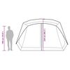 vidaXL Семейна палатка с LED 10-местна светлосиня бързо освобождаване