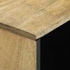 vidaXL Шкаф Кафяво 80 x 33 x 75 см мангово дърво масив