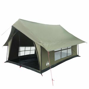 vidaXL Кабинна палатка Военнозелено 340 x 246 x 210 см