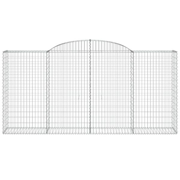 vidaXL Габионни кошници арка 11 бр 300x50x140/160см поцинковано желязо