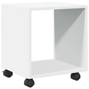 vidaXL Подвижен шкаф, бял, 37x33x42,5 см, инженерно дърво