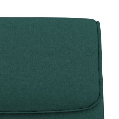 vidaXL Пейка, тъмнозелена, 100x64x80 см, плат
