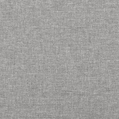 vidaXL Горна табла за легло с уши, светлосива,83x16x78/88 см, плат