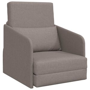 vidaXL Диван легло Таупе 65 x 80 x 83 см текстил