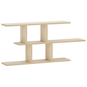 vidaXL Стенен рафт Дъб сонома 100 x 17 x 45,5 см Инженерна дървесина