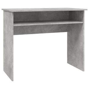 vidaXL Бюро, бетонно сиво, 90x50x74 см, инженерно дърво