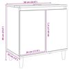 vidaXL Шкаф за мивка Artisan Oak 58x33x60 cm Инженерна дървесина