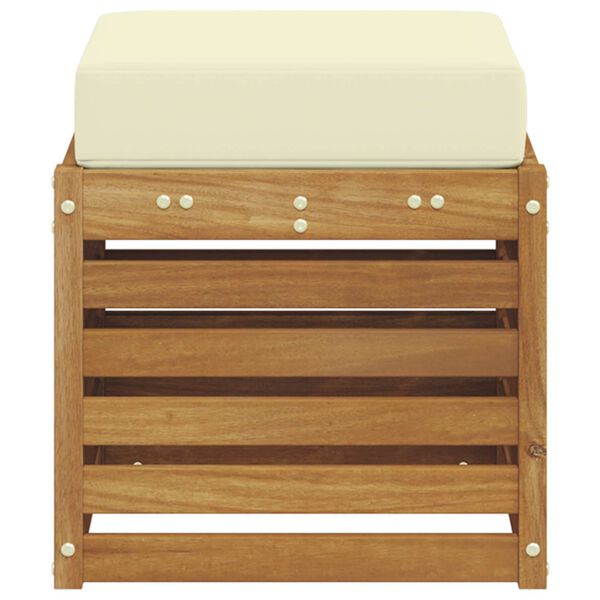 vidaXL Навесна пейка Солидно акациево дърво Естествен