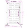vidaXL Градинска порта, антрацит, 100x150 см, стомана, квадратен дизайн