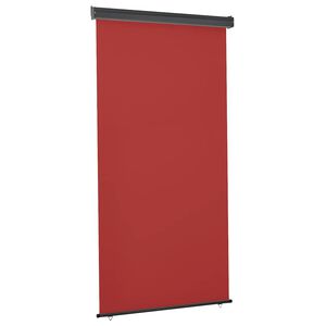 vidaXL Вертикална тента за балкон, 125x250 см, червена