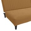 vidaXL 2-местно разтегателно канапе, кафяво, кадифе