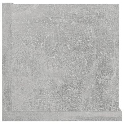 vidaXL CD стенен рафт, бетонно сив, 100x18x18 см, ПДЧ