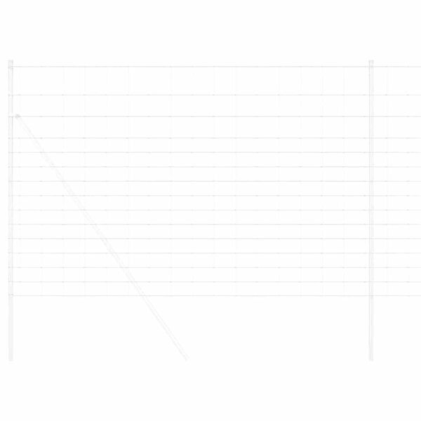 vidaXL Ограда за пасища Сребрист 25 x 1,6 м Поцинкована стомана