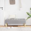 vidaXL Пейка с възглавница Облачно сиво 113 x 57 x 39 см текстил