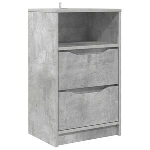 vidaXL Нощно шкафче Бетонно сиво 40 x 30 x 67 cm Инженерна дървесина